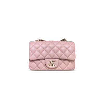 CHANEL MINI CLASSIC FLAP SAKURA PINK A69900 (20*12*6cm)